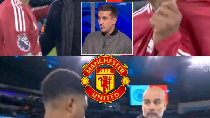 “I can’t believe he did that. No Manchester United player has done that before. This boy is a future Manchester United Leader. Even Pep Guardiola was shocked”-What Amad Diallo did moments after the final whistle of Man City vs Man Utd speaks volumes as Gary Neville spots gesture and praised him.