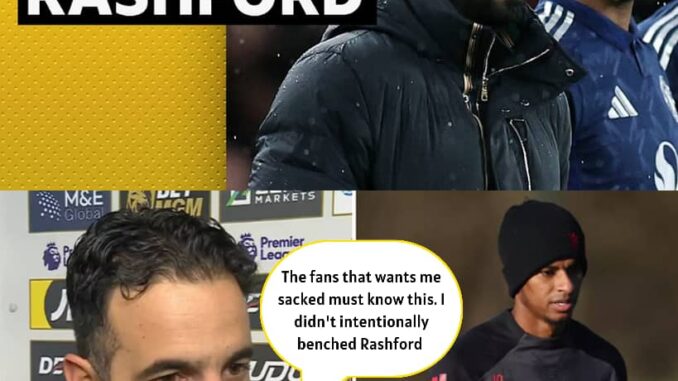 “This is my Final answer on Marcus Rashford. This is the reason reason I benched him. I came to this club to coach but it seems like the problem in this club huge. So have tell everyone the reason Marcus Rashford has not been playing for me not to loose my Job”-Ruben Amorim gives most damning reply yet when asked about Marcus Rashford after her was no where to be found after Wolves lost.