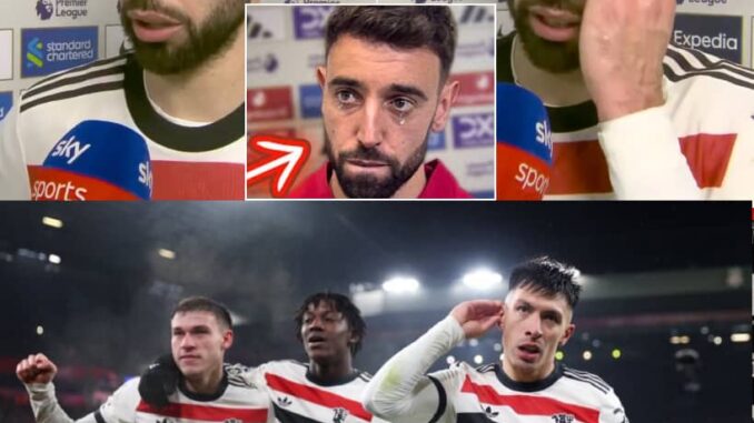 “He was the reason we have been having bad games. After loosing so many matches,we have to tell the coach to bench him and play the younger. This was why we didn’t lost today”-Bruno Fernandes’ drop brutal honest post-match interview after Man United’s draw against Liverpool goes viral after revealing the secret and what he told the coach.