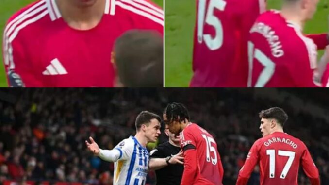 “He must regret coming to Manchester United. None of his teammates even tried to help him out. He is very young, what is wrong with all these players?”-Man Utd fans are concerned about Leny Yoro after footage from final seconds of Brighton game goes viral